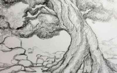 Litografía de Arbol